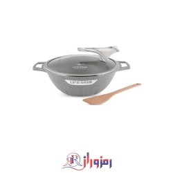 تابه وک گرانیت دو دسته لایف اسمایل مدل FLCM2WOK-28